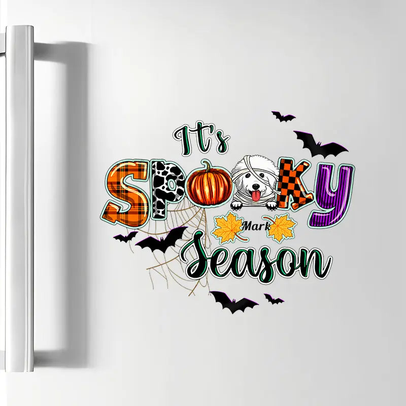 It's Spooky Season - Personalized Custom Decal - Halloween Gift For Dog Lover, Dog Mom, Dog Dad, Dog Owner