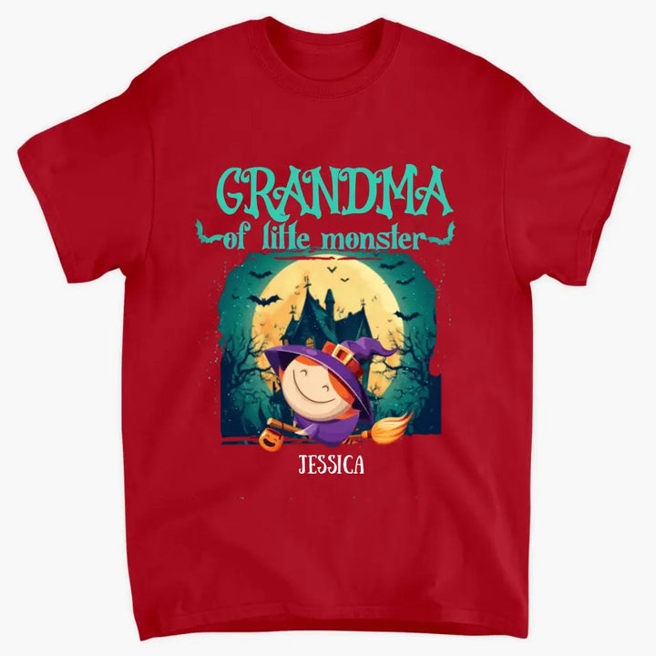 Grandma Of Little Monsters - Personalized Custom T-shirt - Halloween Gift For Grandma, Mom