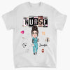 Leopard Nurse - Personalized Custom T-shirt - Nurse&#39;s Day, Appreciation Gift For Nurse