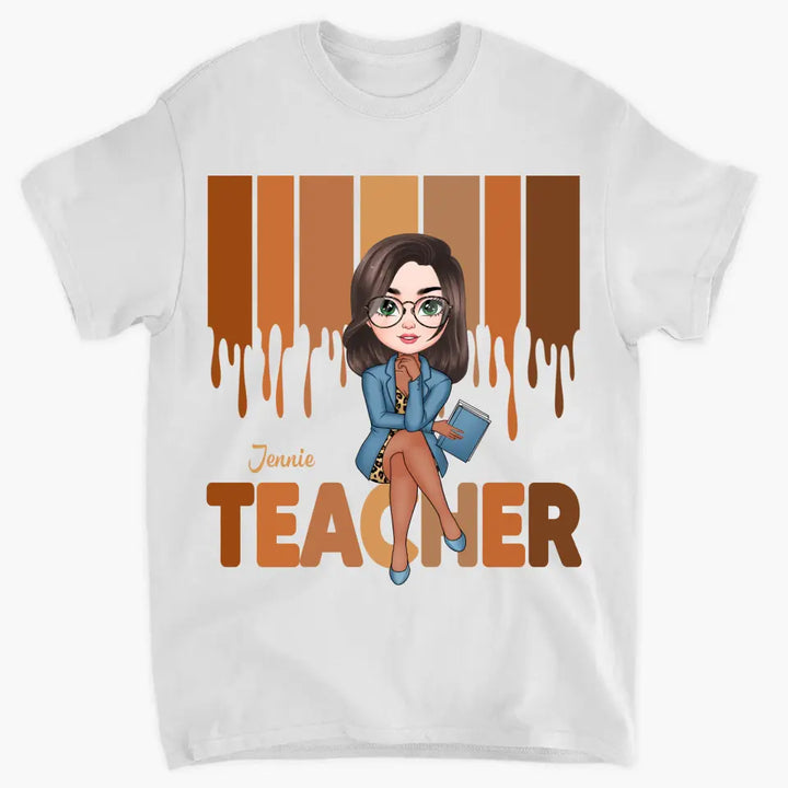 Love Teacher Life - Personalized Custom T-shirt - Teacher's Day, Appreciation Gift For Teacher