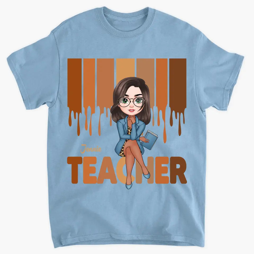 Love Teacher Life - Personalized Custom T-shirt - Teacher's Day, Appreciation Gift For Teacher