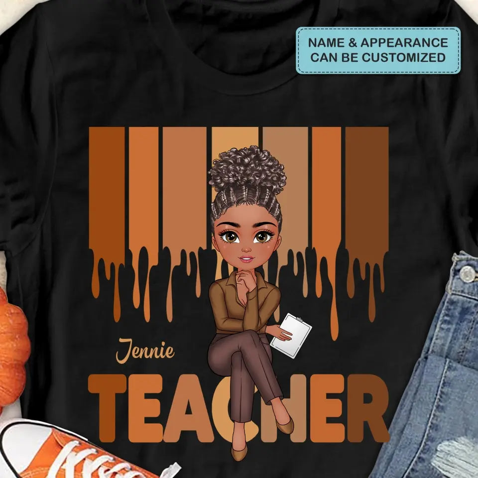 Love Teacher Life - Personalized Custom T-shirt - Teacher's Day, Appreciation Gift For Teacher