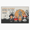 Check Ya Energy Before You Come In This House Halloween Ver - Personalized Custom Doormat - Halloween Gift For Family