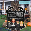 They Are Spooky And They&#39;re Kooky - Personalized Custom Door Sign - Halloween Gift For Family, Family Members