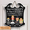 They Are Spooky And They&#39;re Kooky - Personalized Custom Door Sign - Halloween Gift For Family, Family Members