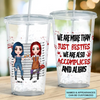 Halloween We Are More Than Just Besties - Personalized Custom Acrylic Tumbler - Halloween Gift For Friends, Besties