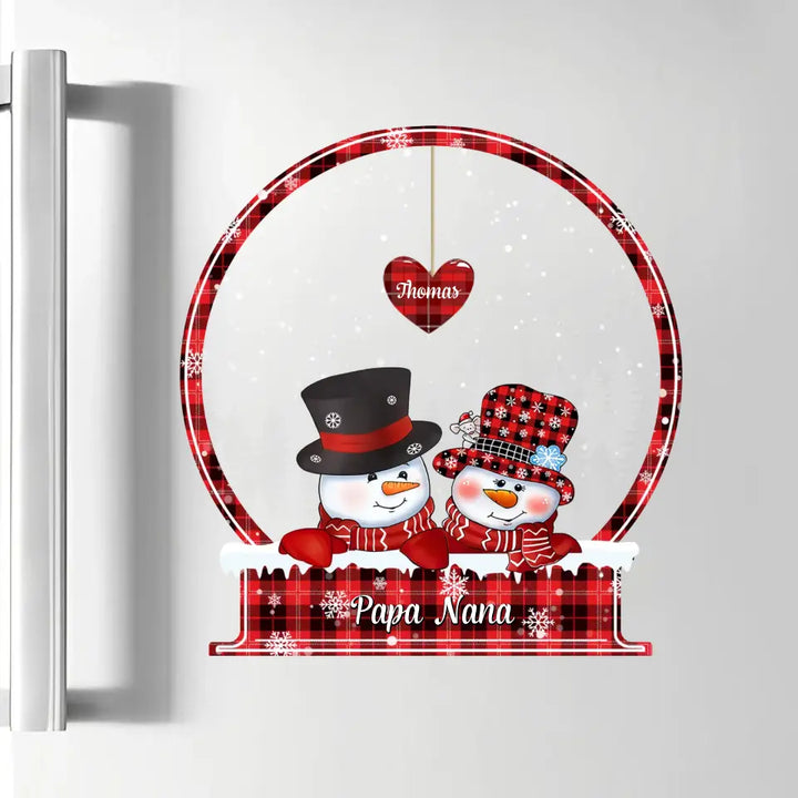 Christmas Grandkids - Personalized Custom Decal - Christmas, Winter Gift For Grandma, Mom, Grandpa, Dad