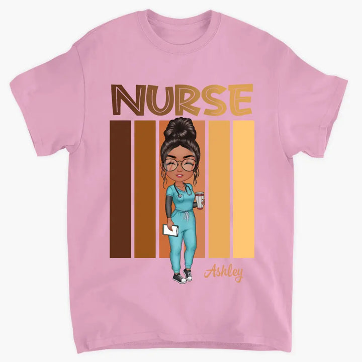 Love Nurse Life V2 - Personalized Custom T-shirt - Nurse's Day, Appreciation Gift For Nurse