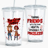 True Crime Junkies - Personalized Custom Acrylic Tumbler - Halloween Gift For Friends, Besties