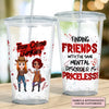 True Crime Junkies - Personalized Custom Acrylic Tumbler - Halloween Gift For Friends, Besties