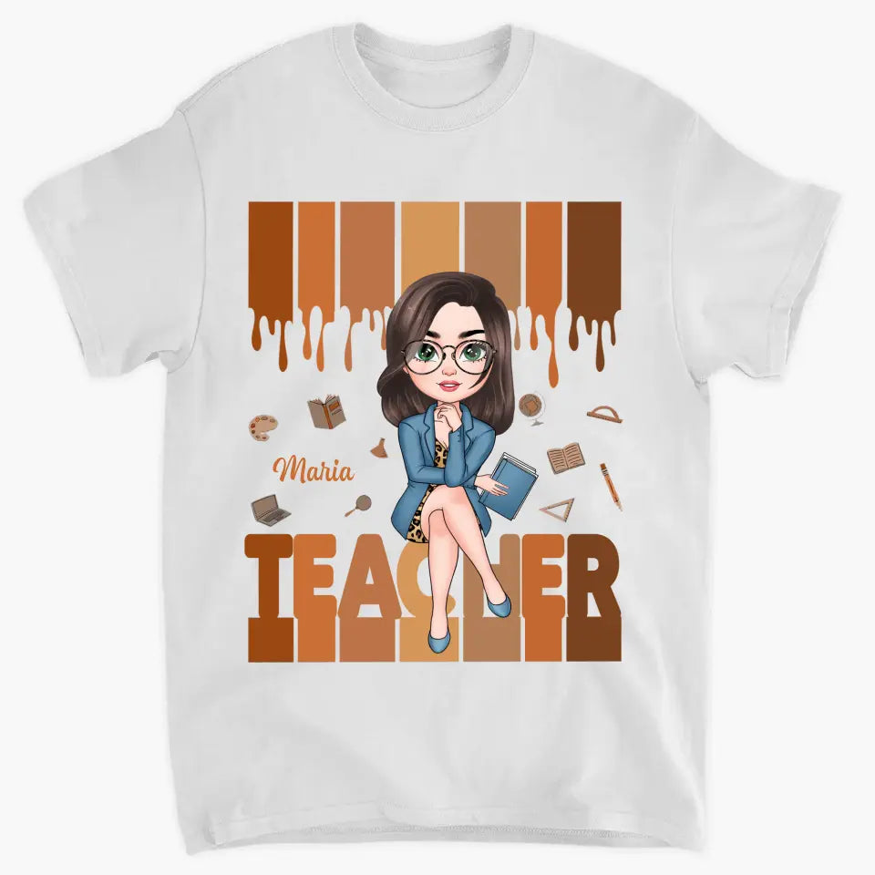 Teacher Love - Personalized Custom T-shirt - Teacher's Day, Appreciation Gift For Teacher