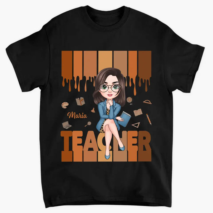 Teacher Love - Personalized Custom T-shirt - Teacher's Day, Appreciation Gift For Teacher