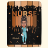 Love Nurse Life - Personalized Custom Blanket - Nurse&#39;s Day, Appreciation Gift For Nurse
