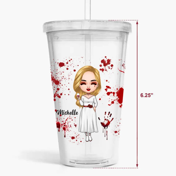 I'll Put You In The Trunk And Help People Look For You - Personalized Custom Acrylic Tumbler - Halloween Gift For Horror Movies Lovers