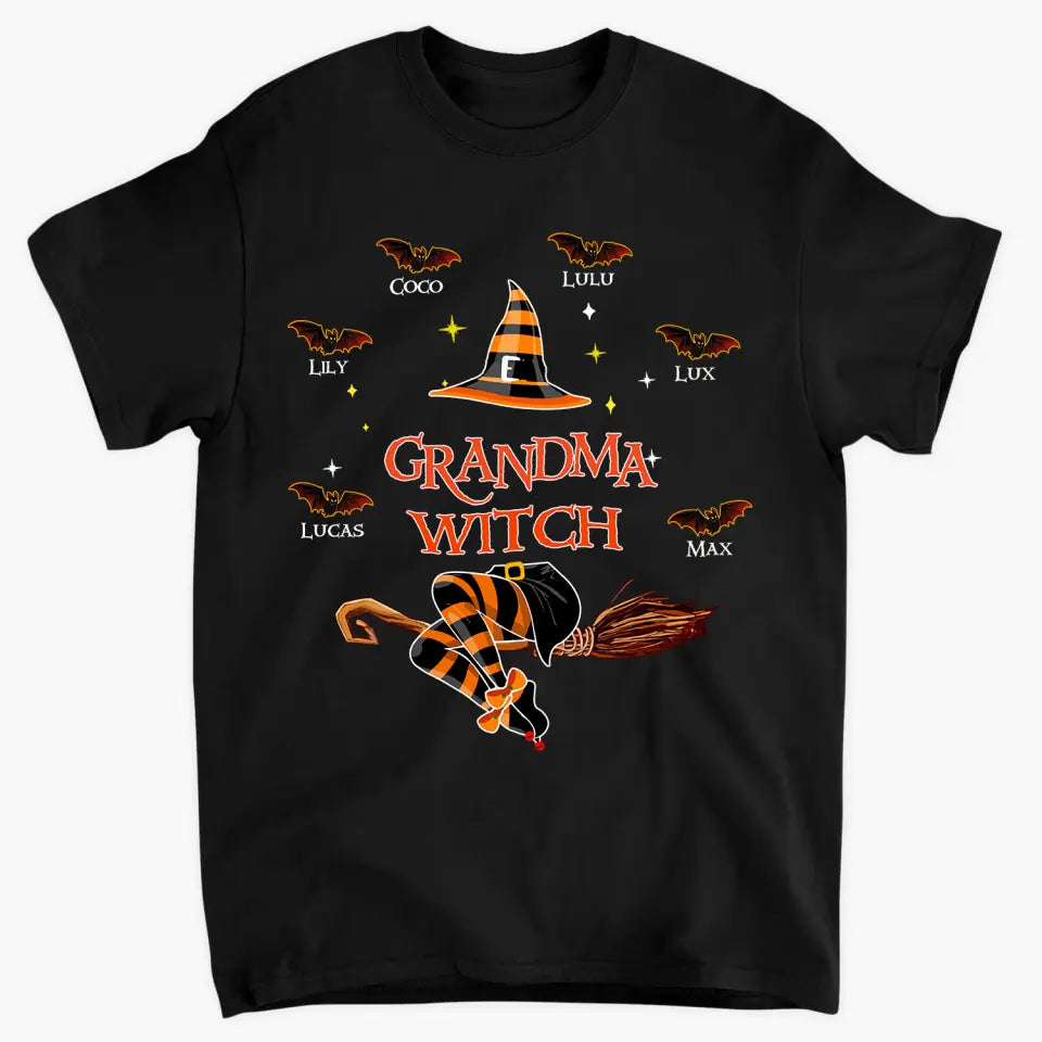 Nana Witch - Personalized Custom T-shirt - Halloween, Mother's Day Gift For Grandma, Mom, Family Members