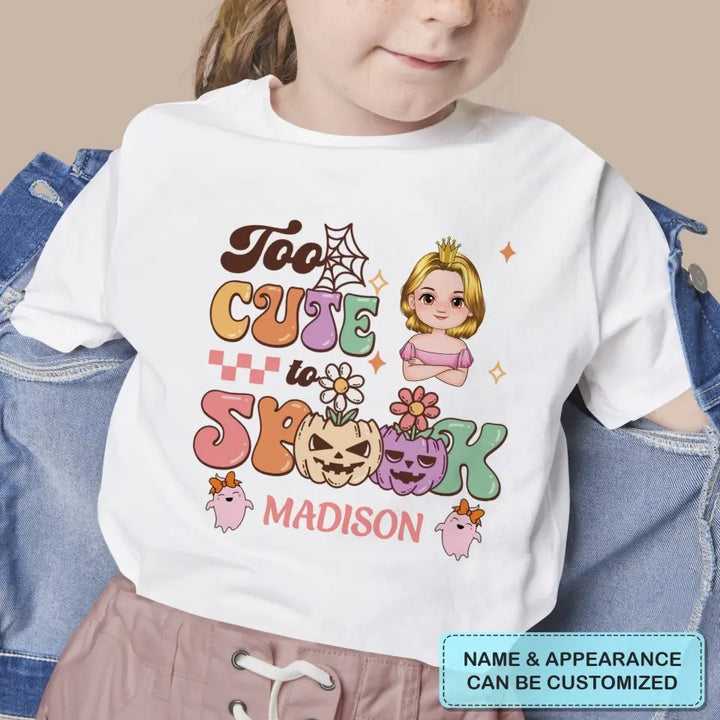 Too Cute To Spook - Personalized Custom T-shirt - Halloween Gift For Kid