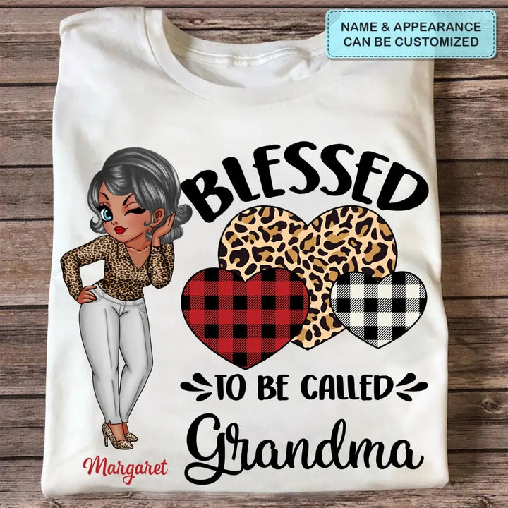 Blessed To Be Called Grandma - Personalized Custom T-shirt - Mother's Day Gift For Grandma, Mother