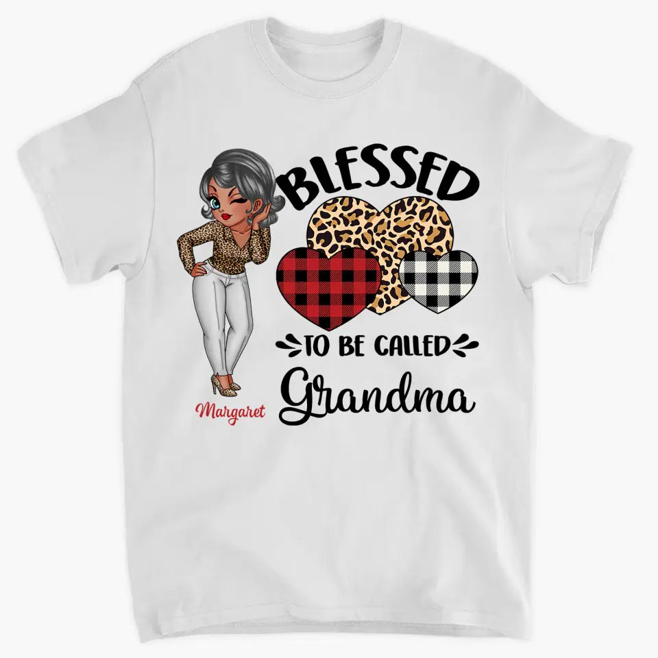 Blessed To Be Called Grandma - Personalized Custom T-shirt - Mother's Day Gift For Grandma, Mother