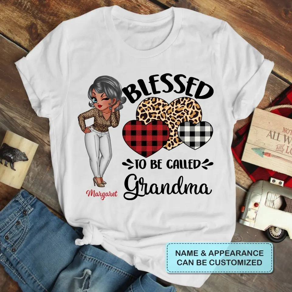 Blessed To Be Called Grandma - Personalized Custom T-shirt - Mother's Day Gift For Grandma, Mother