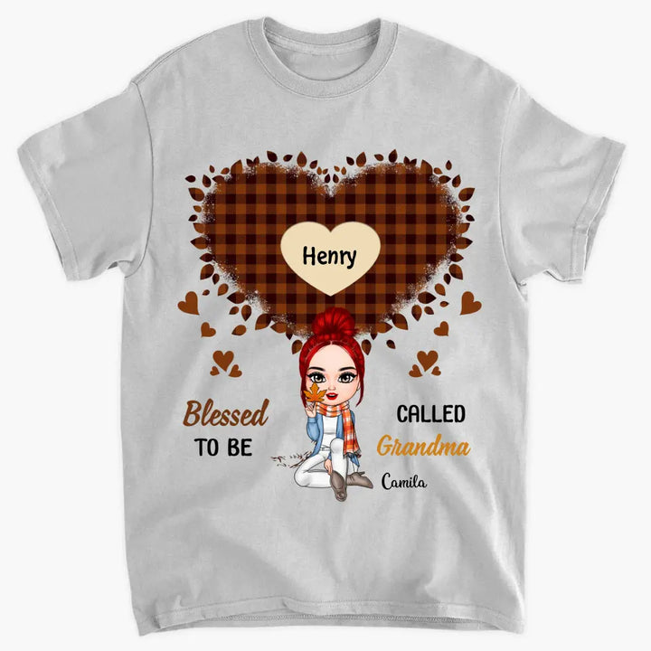 Blessed To Be Called Grandma - Personalized Custom T-shirt - Halloween Gift For Grandma, Mom