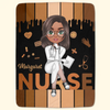 Love Nurse Life V2 - Personalized Custom Blanket - Nurse&#39;s Day, Appreciation Gift For Nurse