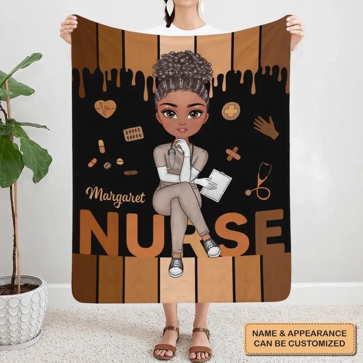 Love Nurse Life V2 - Personalized Custom Blanket - Nurse's Day, Appreciation Gift For Nurse
