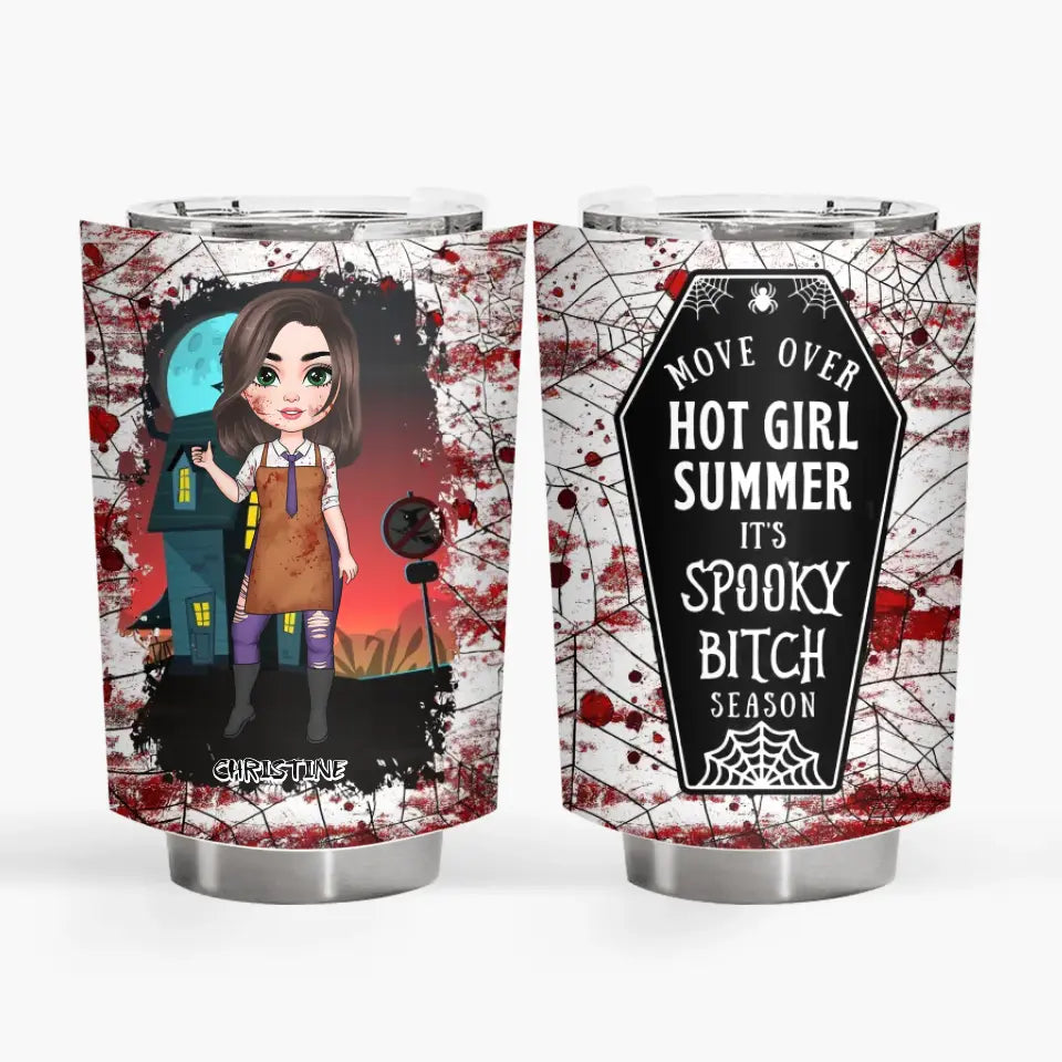 Move Over Hot Girl Summer - Personalized Custom Tumbler - Halloween Gift For Friends, Besties