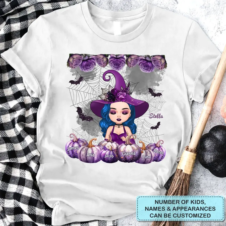 Grandma Witch- Personalized Custom T-shirt - Halloween Gift For Grandma, Mother