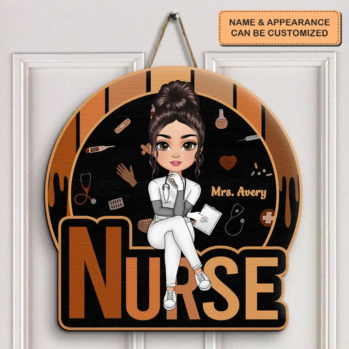 Welcome To My Office - Personalized Custom Door Sign - Nurse's Day, Appreciation Gift For Nurse