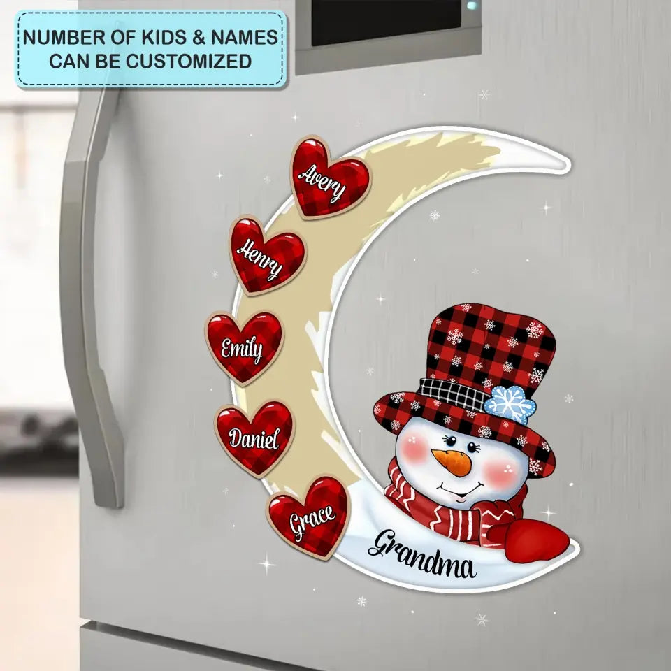 Christmas Grandma's Sweethearts - Personalized Custom Decal - Christmas Gift For Grandma, Mother