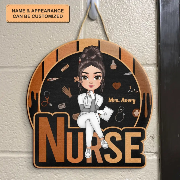 Welcome To My Office - Personalized Custom Door Sign - Nurse's Day, Appreciation Gift For Nurse