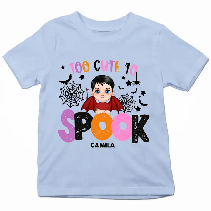 Too Cute To Spook - Personalized Custom T-shirt - Halloween Gift For Kid