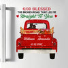 God Blessed The Broken Road That Led Straight To You - Personalized Custom Decal - Christmas Gift For Couple, Girlfriend, Boyfriend