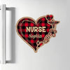 Nurse Work Of Heart - Personalized Custom Decal - Christmas, Nurse&#39;s Day, Appreciation Gift For Nurse