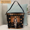 Love Nurse Life V2 - Personalized Custom Leather Tote Bag - Nurse&#39;s Day, Appreciation Gift For Nurse