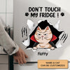 Don&#39;t Touch My Fridge Halloween - Personalized Custom Decal - Halloween Gift For Cat Mom, Cat Dad, Cat Lover, Cat Owner