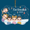 Our Grandkids 2023 - Personalized Custom Mica Ornament - Christmas Gift For Grandma, Grandpa