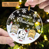 Meowy Christmas - Personalized Custom Mica Ornament - Christmas Gift For Cat Mom, Cat Dad, Cat Lover
