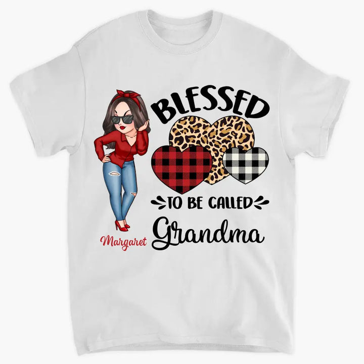 Blessed To Be Called Grandma - Personalized Custom T-shirt - Mother's Day Gift For Grandma, Mother