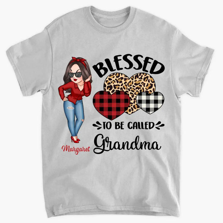 Blessed To Be Called Grandma - Personalized Custom T-shirt - Mother's Day Gift For Grandma, Mother