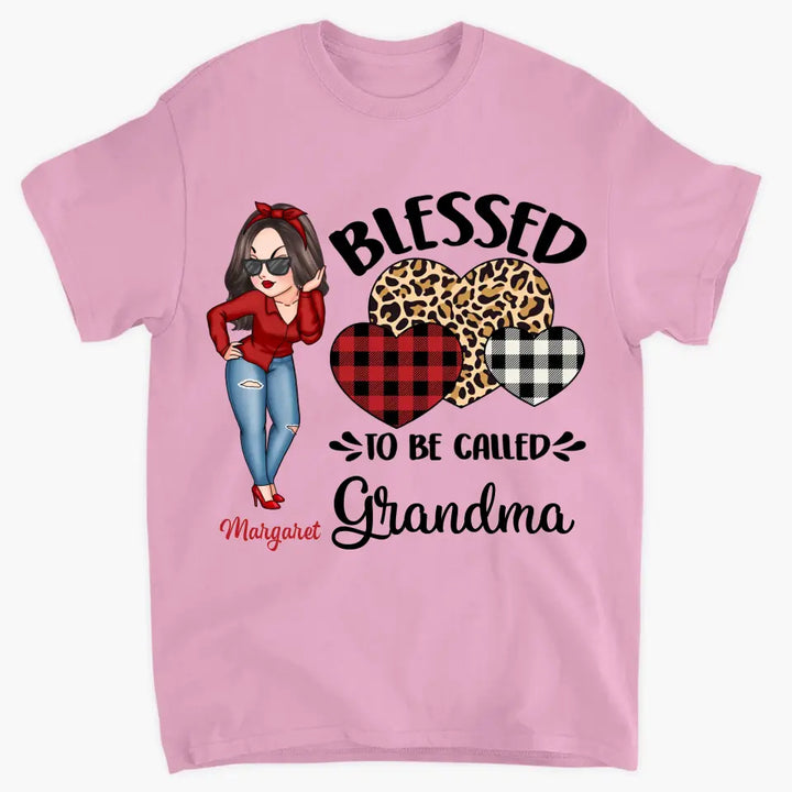 Blessed To Be Called Grandma - Personalized Custom T-shirt - Mother's Day Gift For Grandma, Mother