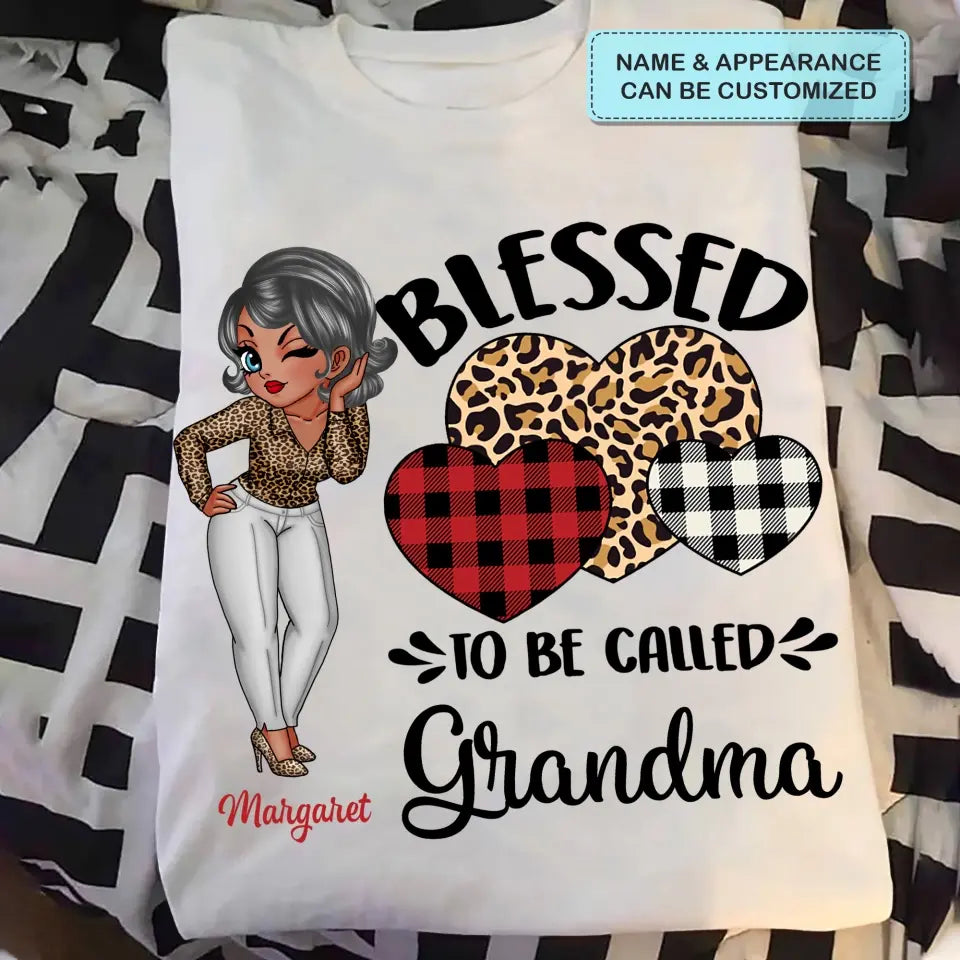 Blessed To Be Called Grandma - Personalized Custom T-shirt - Mother's Day Gift For Grandma, Mother