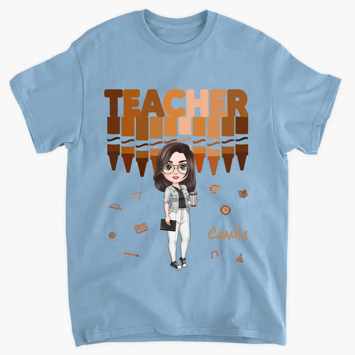 Love Teacher Life - Personalized Custom T-shirt - Teacher's Day, Appreciation Gift For Teacher