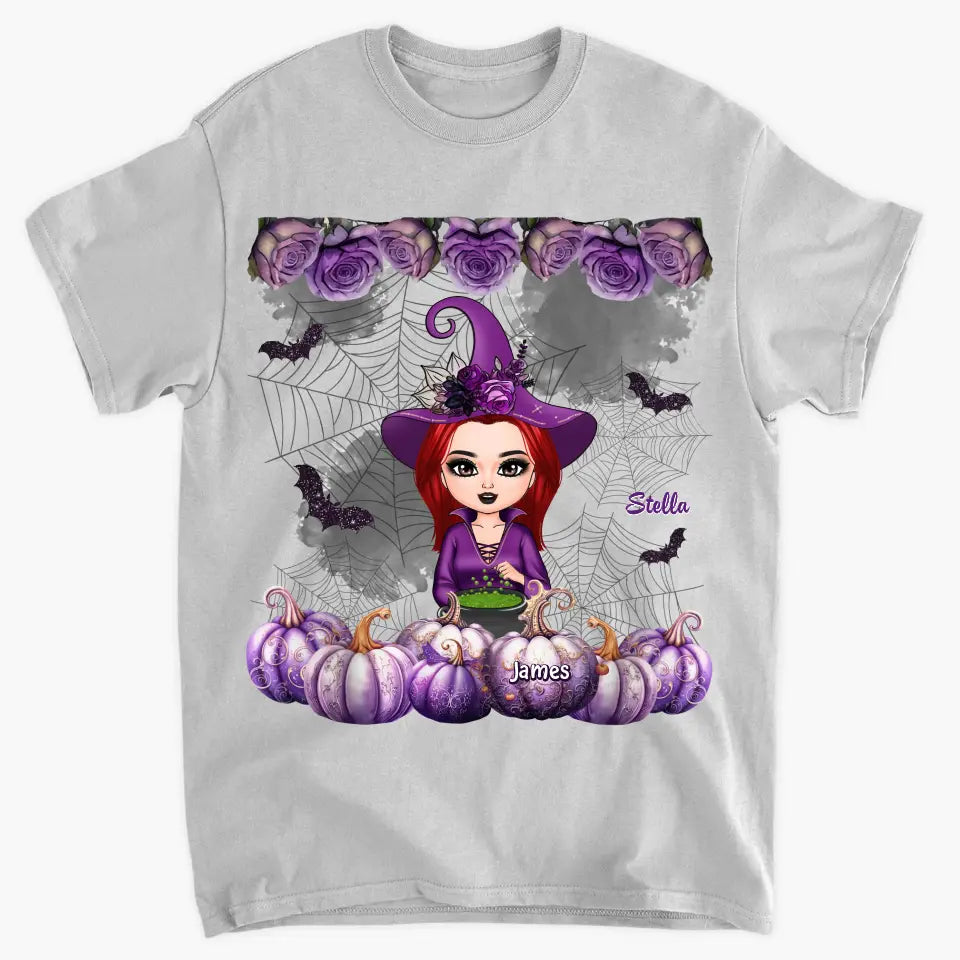 Grandma Witch- Personalized Custom T-shirt - Halloween Gift For Grandma, Mother