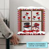 Red Snowman Papa Nana - Personalized Custom Decal - Christmas Gift For Family Members, Grandma, Grandpa, Mom, Dad