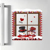Red Snowman Papa Nana - Personalized Custom Decal - Christmas Gift For Family Members, Grandma, Grandpa, Mom, Dad