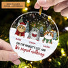 On The Naughty List We Regret Nothing - Personalized Custom Mica Ornament - Christmas Gift For Cat Mom, Cat Dad, Cat Lover, Cat Owner