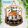 Keep The Door Closed Don&#39;t Let The Dog Out - Personalized Custom Door Sign - Halloween Gift For Pet Mom, Pet Dad, Pet Lover, Pet Owner