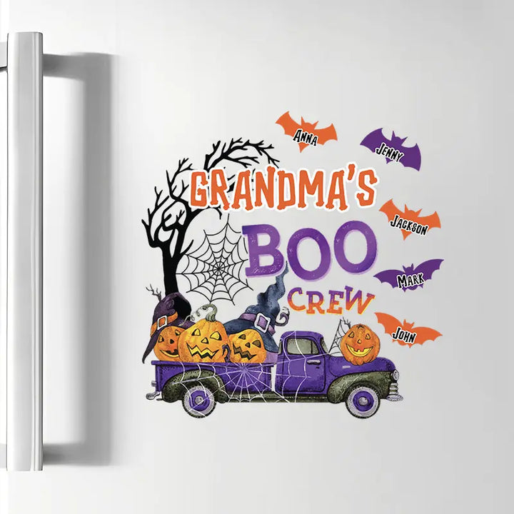 Grandma's Boo Crew - Personalized Custom Decal - Halloween Gift For Grandma, Mom