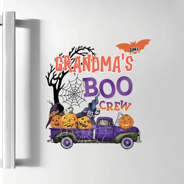 Grandma's Boo Crew - Personalized Custom Decal - Halloween Gift For Grandma, Mom